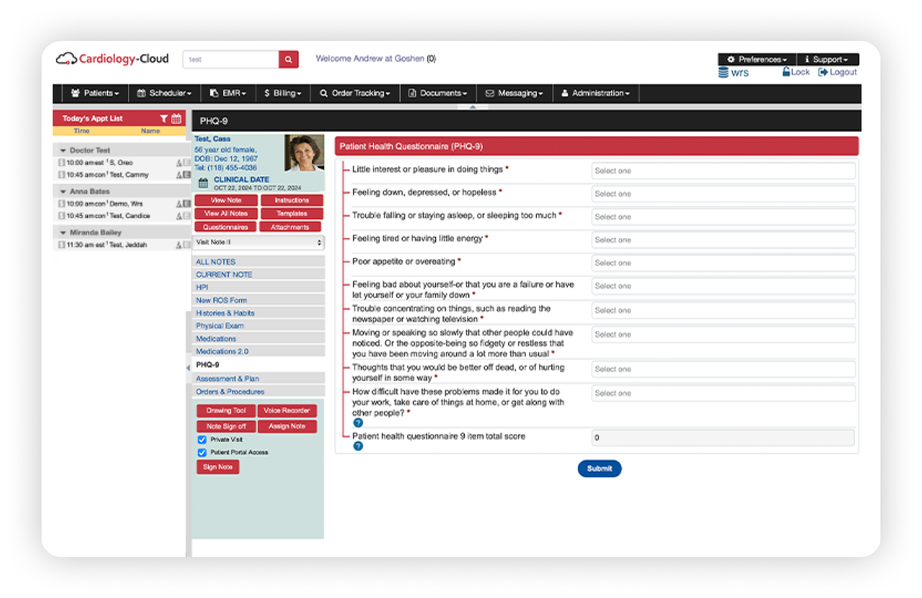 Cardiology_patient_questionaire_dashboard